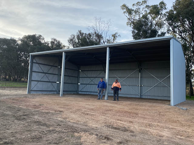 9m x 15m x 4.5m Open Bay Hutch018684